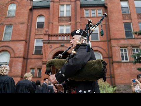 2024 Convocation Piper Close up 2024 Convocation Piper Close up