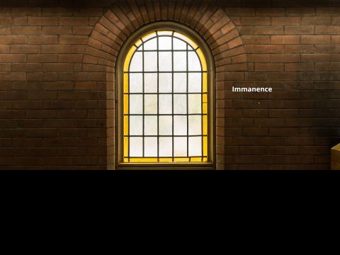 glass window in Ambulatory Walk, Wycliffe College 