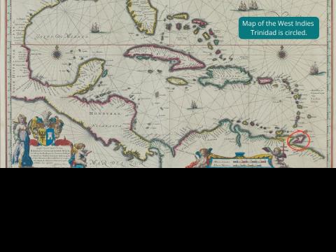 Map of the West Indies 