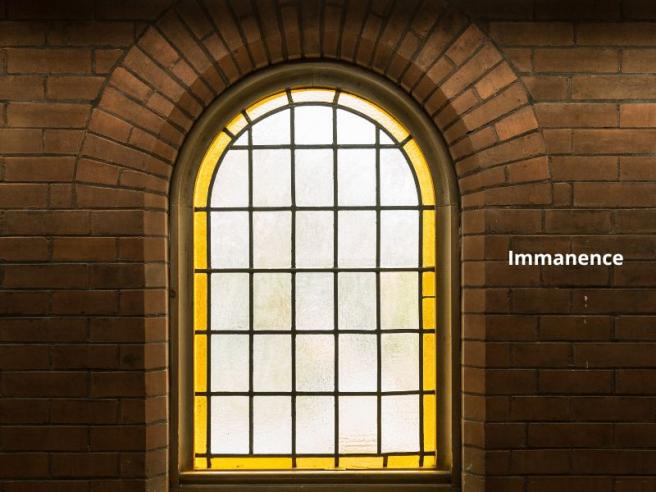 glass window in Ambulatory Walk, Wycliffe College 
