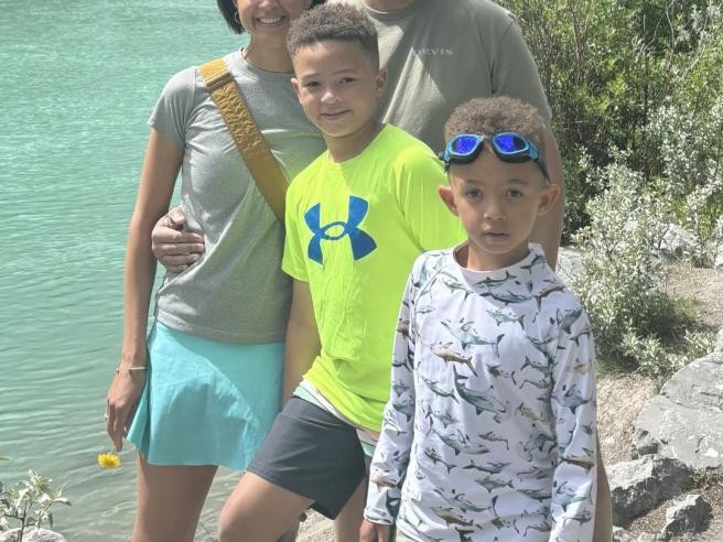 Todd Webb with family