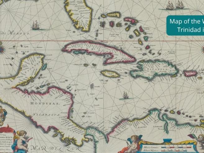 Map of the West Indies 