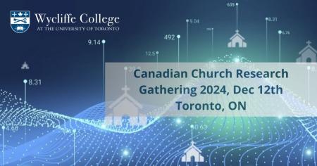 CIECR December 2024 gathering image of churches and data points on blue background