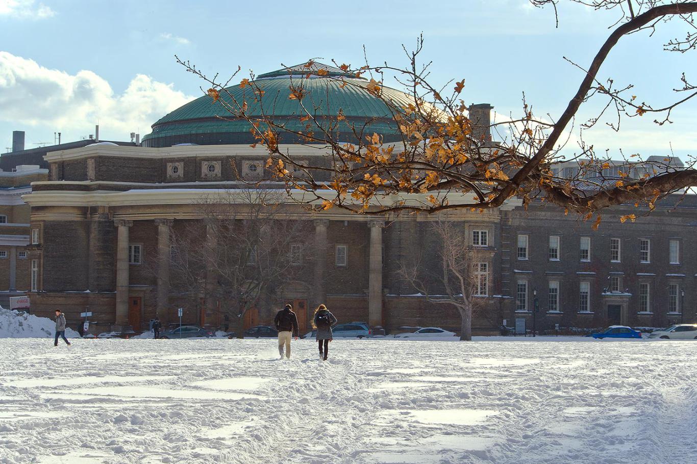 UofT Convocation Hall in Snow 04