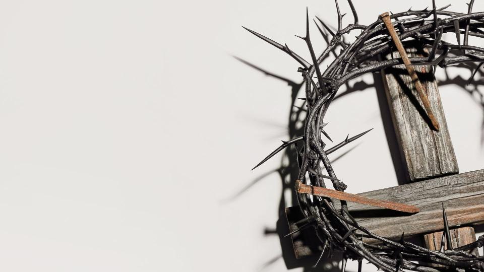 Cross and crown of thorns 