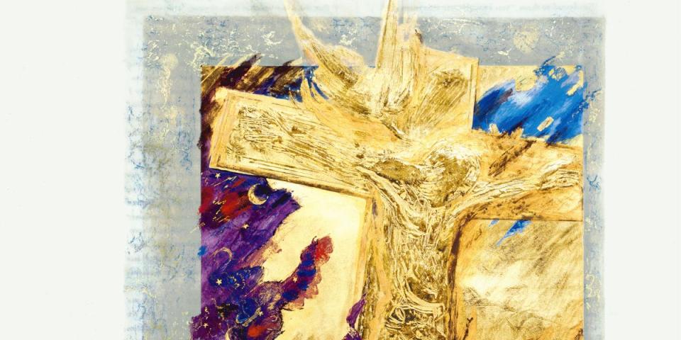 art of the crucifixion in Saint John's Bible